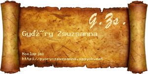 Győry Zsuzsanna névjegykártya